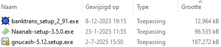Bestandsgrootte elektronische huishoudboekjes