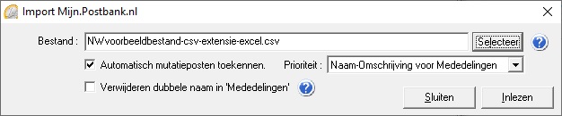 Import Mijn.Postbank.nl Import Mijn.Postbank.nl